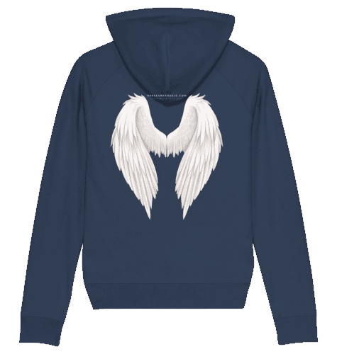 Pferde Hoodie Damen mit silbernen Strass - Flügeln - HORSEANDANGELS