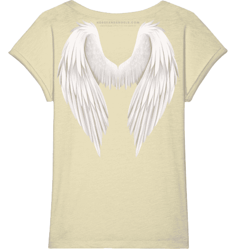 Pferde T-Shirt Bio - born to be wild guided by angels