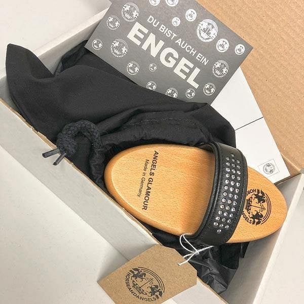 Kardätsche Echthaar Pferdebürste ANGELS GLAMOUR - HORSEANDANGELS