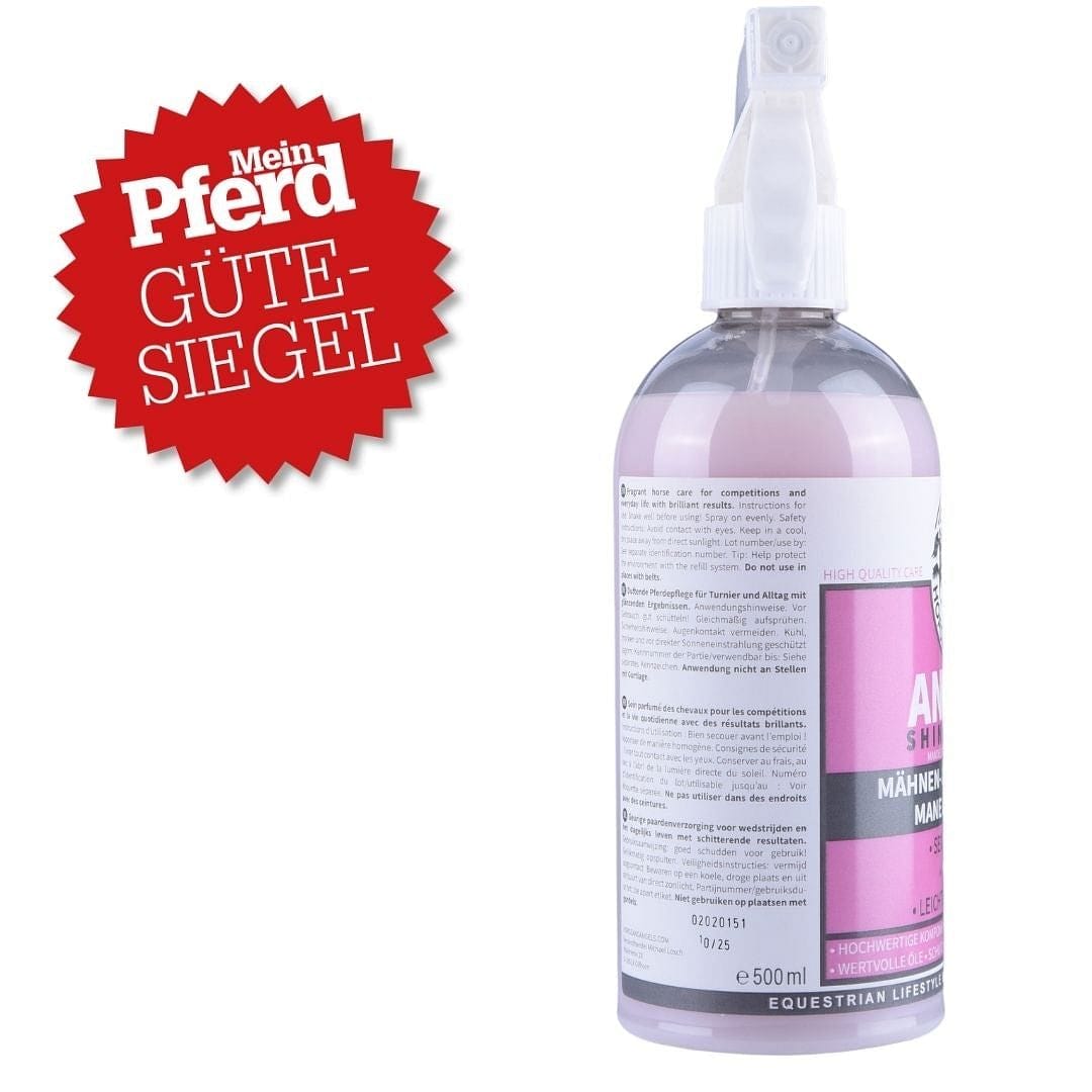 Mähnenspray für Pferde – Glänzendes Fell, langanhaltende Kämmbarkeit & Mandelblütenduft - HORSEANDANGELS