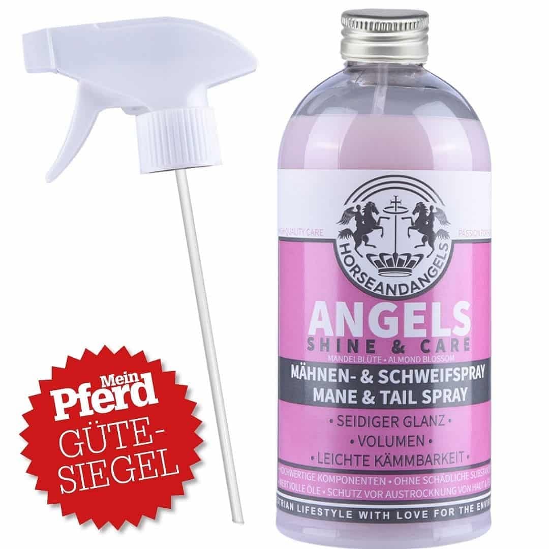 Mähnenspray für Pferde – Glänzendes Fell, langanhaltende Kämmbarkeit & Mandelblütenduft - HORSEANDANGELS