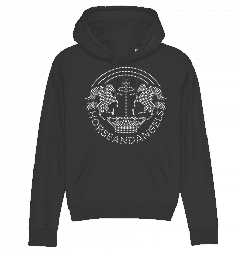 Pferde Hoodie Damen mit silbernen Strass - Flügeln - HORSEANDANGELS