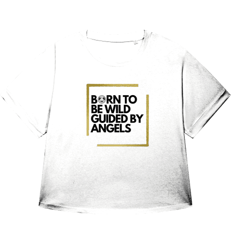 Pferdeshirt kurz Damen aus Bio Baumwolle - Born to be wild ... - HORSEANDANGELS