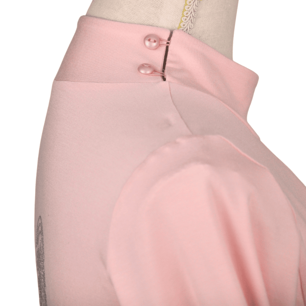 Reitbluse - Reitshirt langarm Damen mit Strass "Rose Elegance" - HORSEANDANGELS