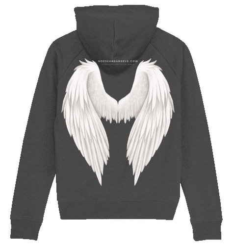 Reiter Pferde Hoodie Damen - eat, sleep, ride, repeat - Bio Baumwolle - HORSEANDANGELS
